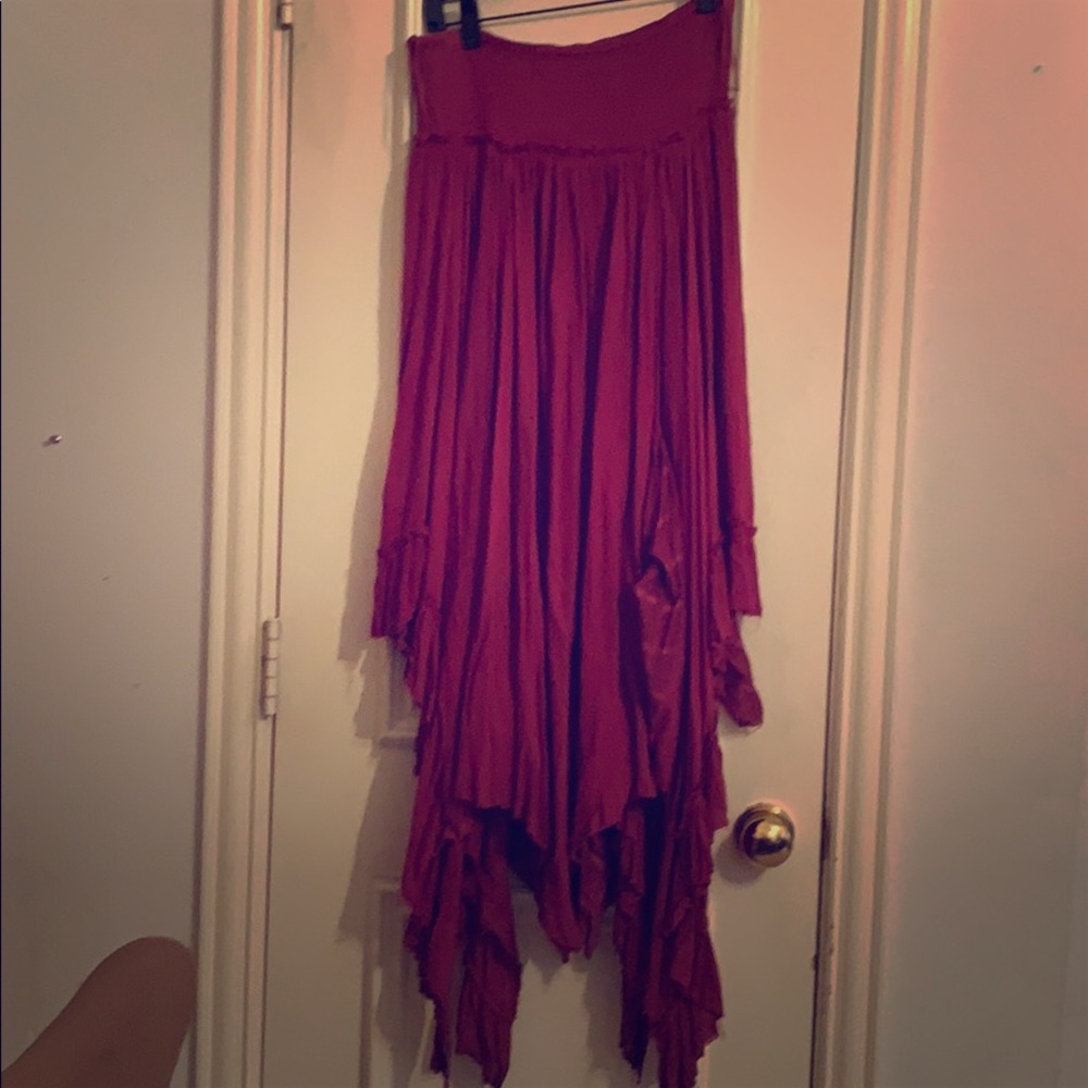 Free People maroon Skirt